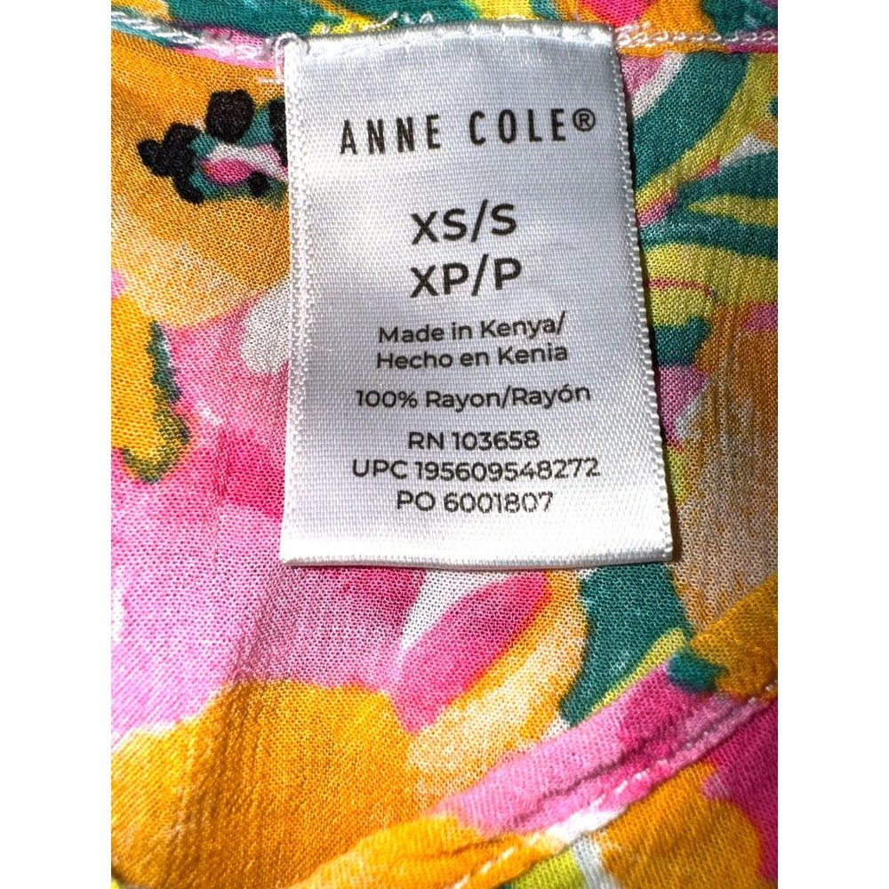 Anne Cole Summer Floral Design with Ruffle Sleeve Women Size XS - Picture 8 of 9